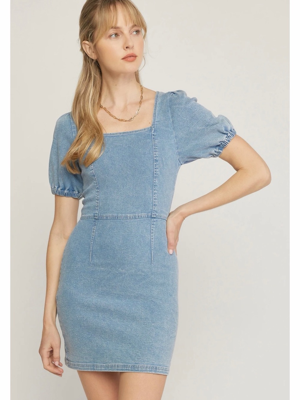 Entry Denim Medium Was Mini dress